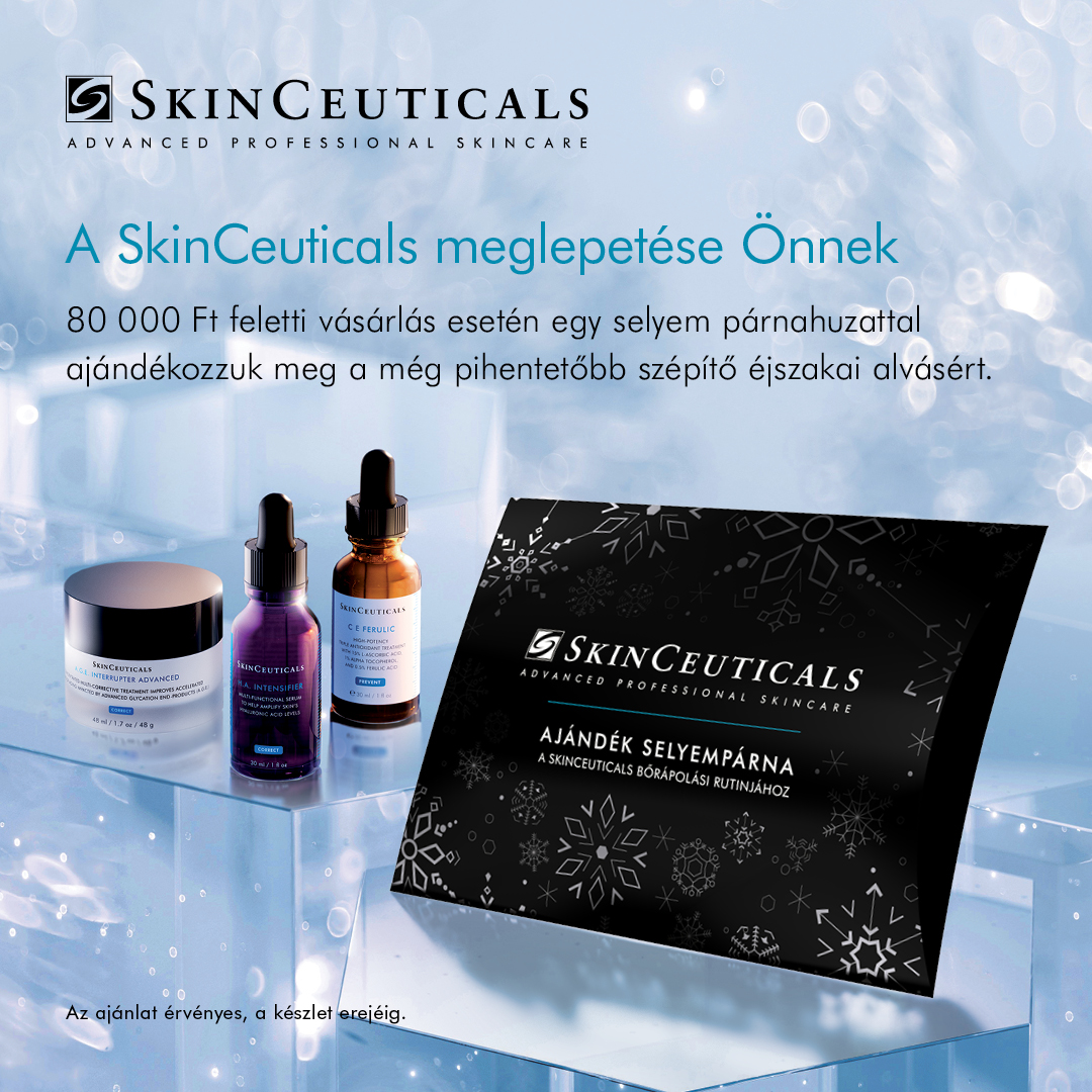 Ajándék selyempárna SkinCeuticals bőrápolási rutinjához